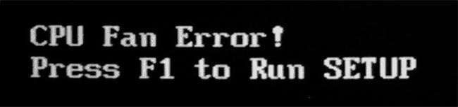 Як виправити помилку CPU fan error при завантаженні