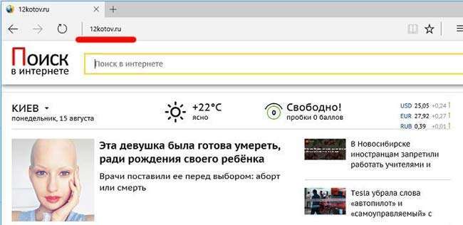 Як видалити 12kotov.ru з браузера?