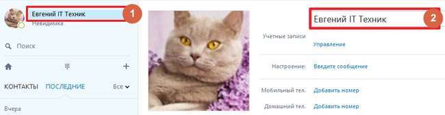 Як змінити логін в Skype