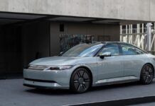 Sony Afeela EV: настроювані цифрові номери